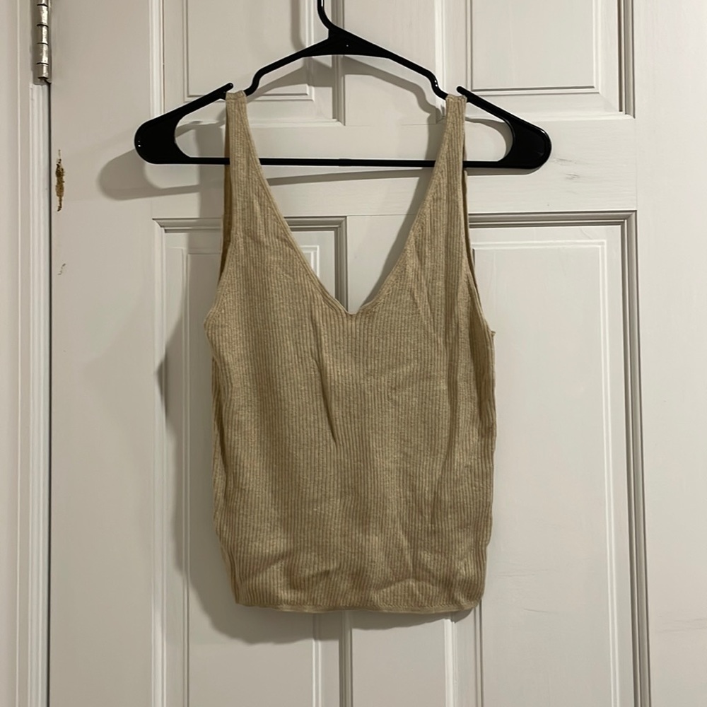 GAP Double V Neck Ribbed Tank